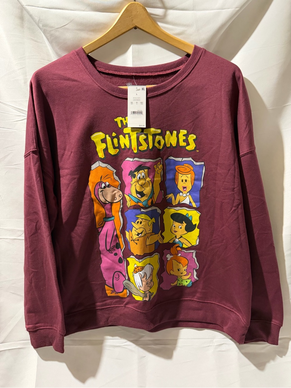 The Flintstones Graphic Sweatshirt - Maroon